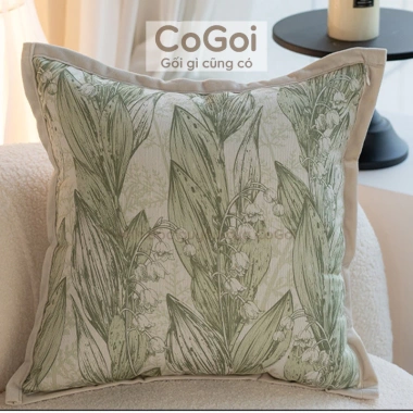 Gối tựa sofa 45x45cm họa tiết độc đáo màu be xanh lá - Sang trọng, chỉ 137k 9 Gối tựa sofa 45x45cm họa tiết độc đáo màu be xanh lá - Sang trọng, chỉ 137k 9