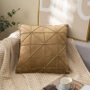 Gối tựa sofa 45x45cm vải nhung mềm mịn, thiết kế kẻ Zizac hiện đại, decor văn phòng, quán bar - 14.900₫ 10