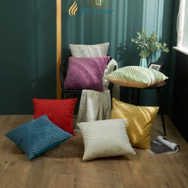 Gối tựa sofa vuông hình ngựa phong thái khởi sắc 2.026 – trang trí phòng khách, chỉ 149k