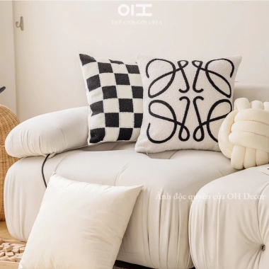 Gối tựa sofa vuông hình ngựa phong thái khởi sắc 2.026 – trang trí phòng khách, chỉ 149k
