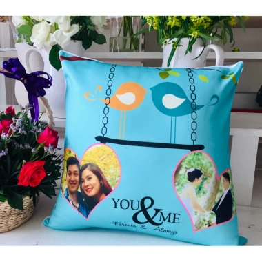 Gối vuông in ảnh tùy chỉnh 45x45cm - Thiết kế cá nhân, mềm mại, giá chỉ 150.000đ