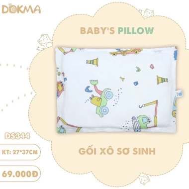 Gối Xô Sơ Sinh Dokma Kháng Khuẩn, Thấm Hút Mồ Hôi, Mềm Mại, Giá 69.000đ Khuyến Mãi