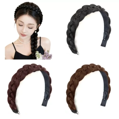 GOJO Bện Băng Đô Tóc Giả – Mũ Tổng Hợp Bím Xương Cá Điều Chỉnh Giá Giảm 61.236