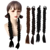 GOJO Bện Đuôi Ngựa Tự Nhiên Tổng Hợp Màu Nâu Ngọt Ngào - Giá 56.268₫ cho Bé Gái 6