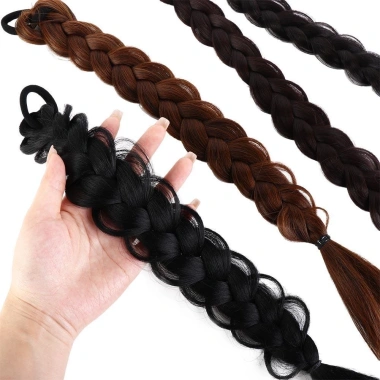 GOJO Bện Đuôi Ngựa Tự Nhiên Tổng Hợp Màu Nâu Ngọt Ngào - Giá 56.268₫ cho Bé Gái 9 GOJO Bện Đuôi Ngựa Tự Nhiên Tổng Hợp Màu Nâu Ngọt Ngào - Giá 56.268₫ cho Bé Gái 9