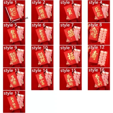 GOJO Phong Bì Đỏ Siêu Lớn - HongBao Truyền Thống Giấy Gói Màu Đỏ Phước Lành, Túi Lễ Sinh Nhật Giá 26.852 VND