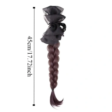 GOJO Twist Braid Tóc Giả Kẹp Nơ Đuôi Ngựa Cloud Bubble Cao Phụ Kiện Tóc Nữ 2