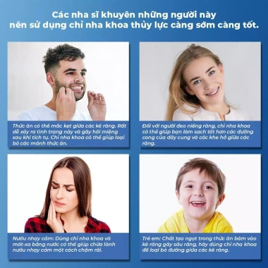 GOKOCO Máy tăm nước Water Flossers 3 chế độ sạc lại chăm sóc răng miệng giá 349.000₫