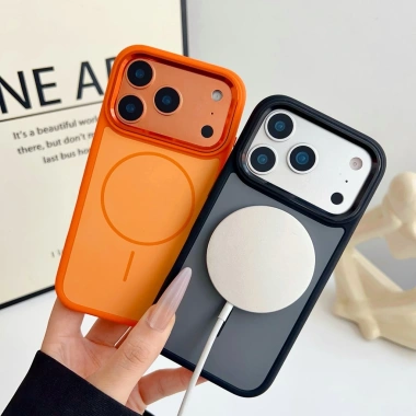 Golden Shield Khung Ống Kính Kim Loại Từ Tính Màu Tương Phản Cho iPhone 17 Pro/Max, Cửa Sổ Lớn
