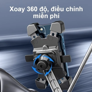 GOLDSTAR Giá Đỡ Điện Thoại Gắn Xe Máy Xoay 360 Độ Chắc Chắn, Tiện Dụng cho Xe Đạp & Xe Máy