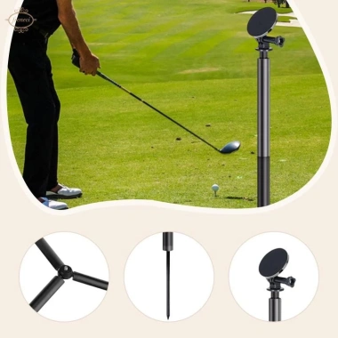 Golf Monopod Điều Chỉnh, Xoay Nhôm Hợp Kim - Selfie, Ghi Âm, Phát Trực Tiếp Sân Vườn, 731.500đ