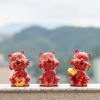 Gốm Đỏ Hổ Nhỏ May Mắn Cung Hổ - Đồ Trang Trí Phòng Khách Văn Phòng, Giảm Giá 374k 3