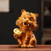 Gốm Đỏ Hổ Nhỏ May Mắn Cung Hổ - Đồ Trang Trí Phòng Khách Văn Phòng, Giảm Giá 374k 9