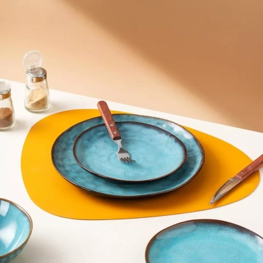 Gốm Lò-Chang Retro Bộ Đồ Ăn Đĩa Sáng Tạo Bát Canh Đĩa Salad Gia Đình - Giá ưu đãi 81.400₫ 2