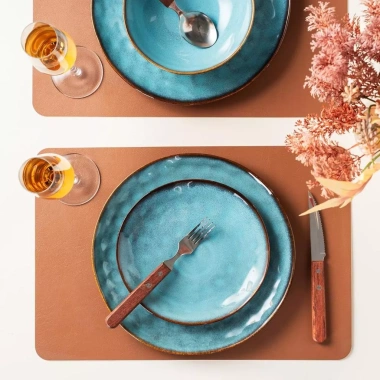 Gốm Lò-Chang Retro Bộ Đồ Ăn Đĩa Sáng Tạo Bát Canh Đĩa Salad Gia Đình - Giá ưu đãi 81.400₫ 6