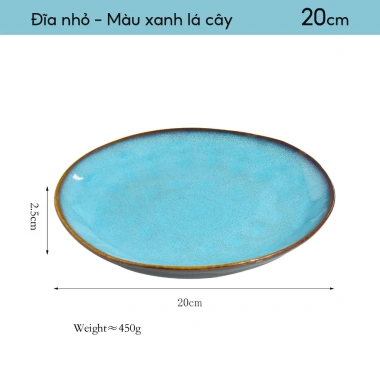 Gốm Lò-Chang Retro Bộ Đồ Ăn Đĩa Sáng Tạo Bát Canh Đĩa Salad Gia Đình - Giá ưu đãi 81.400₫ 8