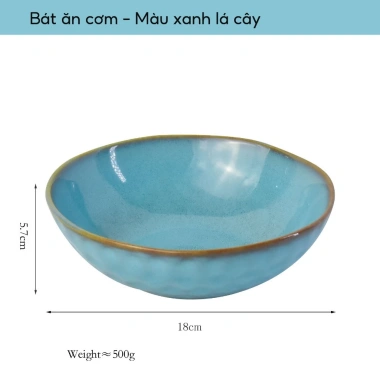 Gốm Lò-Chang Retro Bộ Đồ Ăn Đĩa Sáng Tạo Bát Canh Đĩa Salad Gia Đình - Giá ưu đãi 81.400₫ 9