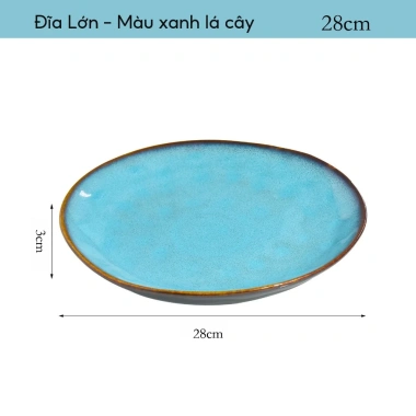 Gốm Lò-Chang Retro Bộ Đồ Ăn Đĩa Sáng Tạo Bát Canh Đĩa Salad Gia Đình - Giá ưu đãi 81.400₫ 10