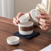 Gốm Một Nồi Hai Cốc Máy Pha Trà Di Động - Bộ Trà Kung Fu Du Lịch, Cắm Trại, Giá 145k 5