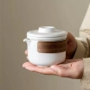 Gốm Một Nồi Hai Cốc Máy Pha Trà Di Động - Bộ Trà Kung Fu Du Lịch, Cắm Trại, Giá 145k 9