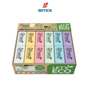 Gôm tẩy Bitex Eco ER22 - An toàn sức khoẻ, làm sạch nhanh, giá chỉ 9.900₫ 5