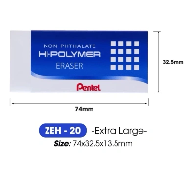 Gôm tẩy bút chì Pentel ZHE03 ZHE05 - Xóa sạch, bền lâu, giá 19.000đ 4