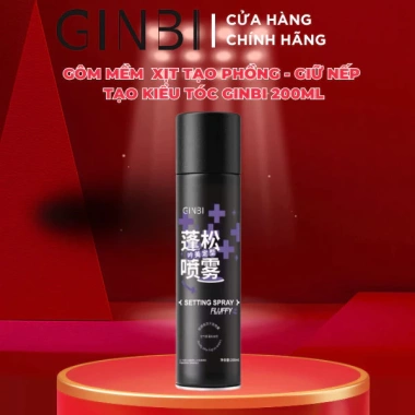 Gôm xịt tóc GINBI 200ml - Giữ nếp, tạo phồng tự nhiên, bồng bềnh - Giá 159.999đ