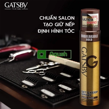 Gôm xịt tóc nam nữ Gatsby Ultra Hard 250ml - Giữ nếp lâu, siêu cứng, phồng bóng, chính hãng Nhật Bản, giá rẻ 215k 2 Gôm xịt tóc nam nữ Gatsby Ultra Hard 250ml - Giữ nếp lâu, siêu cứng, phồng bóng, chính hãng Nhật Bản, giá rẻ 215k 2