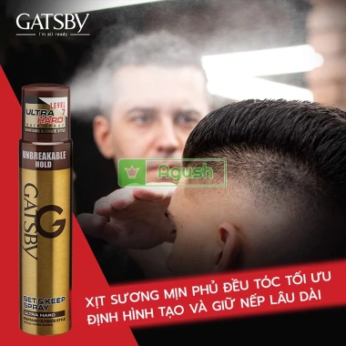 Gôm xịt tóc nam nữ Gatsby Ultra Hard 250ml - Giữ nếp lâu, siêu cứng, phồng bóng, chính hãng Nhật Bản, giá rẻ 215k 3 Gôm xịt tóc nam nữ Gatsby Ultra Hard 250ml - Giữ nếp lâu, siêu cứng, phồng bóng, chính hãng Nhật Bản, giá rẻ 215k 3