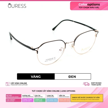 Gọng kính cận 9.630 titan OURESS siêu nhẹ, bền, thời trang nam nữ, giá 404.100₫