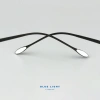 Gọng Kính Cận Blue Light Titanium Mèo Tròn Đen Vàng, Xám Đen, Dày Dặn 685k 7
