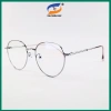 Gọng kính cận kim loại mắt tròn 0-6 độ cho nam nữ, tròng 0 độ chống xanh UV, 149.000₫