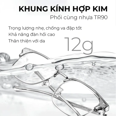 Gọng kính ELASHION E98 nam nữ - Lịch lãm, trẻ trung, chống hao mòn, chống gỉ - 209.000 VND 4 Gọng kính ELASHION E98 nam nữ - Lịch lãm, trẻ trung, chống hao mòn, chống gỉ - 209.000 VND 4