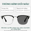 Gọng Kính HUNO 2.025 K68 Nam Nữ - Kim loại vuông thời trang, chống ánh sáng xanh 8