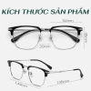 Gọng Kính HUNO 2.025 K68 Nam Nữ - Kim loại vuông thời trang, chống ánh sáng xanh 9