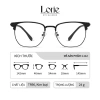 Gọng kính Lorie nam nữ kim loại chắc chắn, vuông bo tròn retro Hàn Quốc - 229k 8