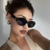 Gọng Kính Mát Ci‑Lin Mắt Mèo Đen Trắng Chống UV - Phong Cách Đi Biển Giá 130k 10