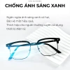 Gọng kính nam nữ LORIE kim loại đen nhám cao cấp – Thanh lịch, chống ánh sáng xanh, giá 209.000 VNĐ 7