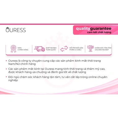 Gọng kính Titanium Ouress ZX2.207 thời trang nam nữ - Giá 404.100 VND giảm 20%