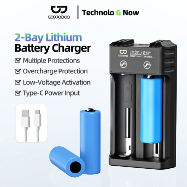 Goojodoq Power Bank 5.000-10.000mAh Đầu Kép Hai Pin Mecha Style Nhẹ, Type-C/LN, Giá chỉ 249.000₫