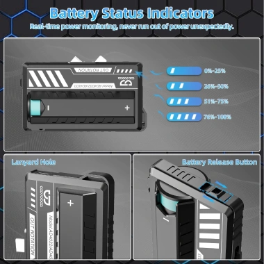 Goojodoq Power Bank 5.000-10.000mAh Đầu Kép Hai Pin Mecha Style Nhẹ, Type-C/LN, Giá chỉ 249.000₫