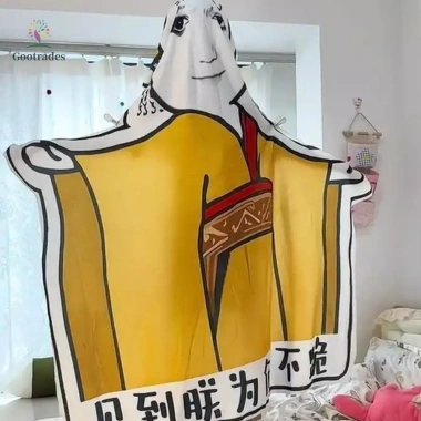 GOOTRADES Chăn Meme Trung Quốc Rồng Hoàng Đế Chống Phai Màu, Mềm Nhẹ, Flannel Cho Giường và Sofa - Giá 79.920đ