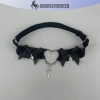 Gothic Ren Garter Thắt Lưng Trái Tim Nơ Chữ Thập Đen Trắng - Choker Nữ 59.700đ 3