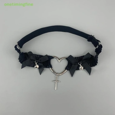 Gothic Ren Garter Thắt Lưng Trái Tim Nơ Chữ Thập Đen Trắng - Choker Nữ 59.700đ