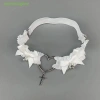 Gothic Ren Garter Thắt Lưng Trái Tim Nơ Chữ Thập Đen Trắng - Choker Nữ 59.700đ 8