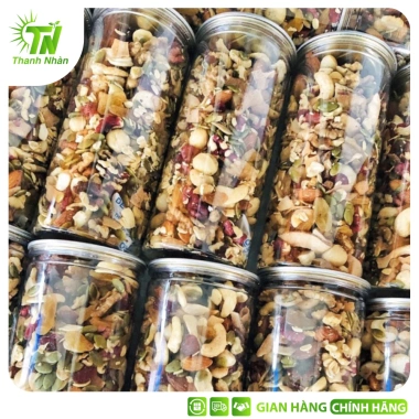 Granola 5% Yến Mạch Mix Macca 500g - Dinh Dưỡng Đầy Đủ, Hỗ Trợ Ăn Kiêng Giảm Cân, Giá Ưu Đãi 118.843 VND 2 Granola 5% Yến Mạch Mix Macca 500g - Dinh Dưỡng Đầy Đủ, Hỗ Trợ Ăn Kiêng Giảm Cân, Giá Ưu Đãi 118.843 VND 2