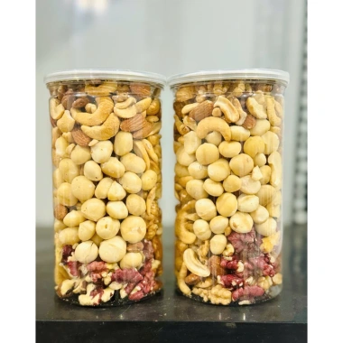 Granola 500g Hạt Macca, Hạnh Nhân, Óc Chó - Đồ Ăn Vặt Mẹ Bầu, Trẻ Nhỏ, Giảm 23% - 135.000 VND