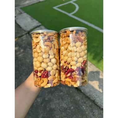 Granola 500g Hạt Macca, Hạnh Nhân, Óc Chó - Đồ Ăn Vặt Mẹ Bầu, Trẻ Nhỏ, Giảm 23% - 135.000 VND 3 Granola 500g Hạt Macca, Hạnh Nhân, Óc Chó - Đồ Ăn Vặt Mẹ Bầu, Trẻ Nhỏ, Giảm 23% - 135.000 VND 3