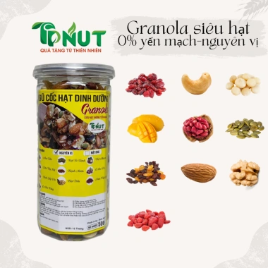Granola 500g Siêu Macca Siêu Hạt Không Yến Mạch TPNut - Giảm Giá Đặc Biệt 169k 5