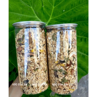 Granola Ăn Kiêng Hạt Yến Mạch 70% 500g - Ít Ngọt Không Đường Nguyên Vị 66.750₫ 3